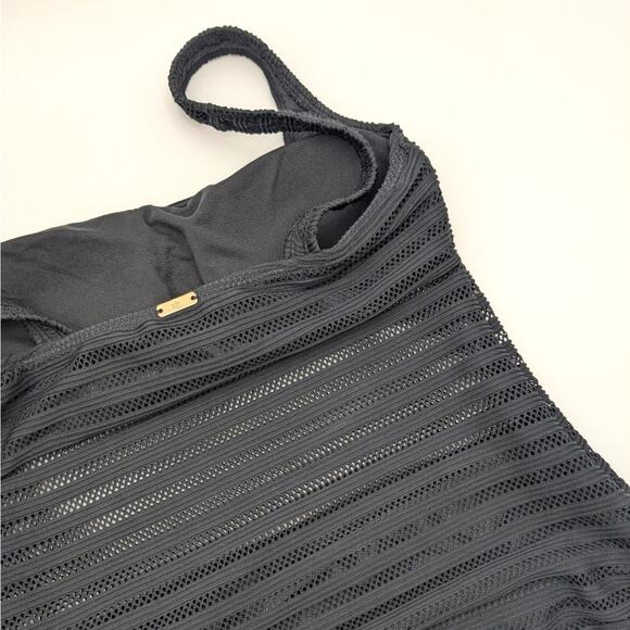 Lauren Ralph Lauren Women's Ottoman Mesh Square Neck One Piece Swimsuit Size 10 - Picture 14 of 14